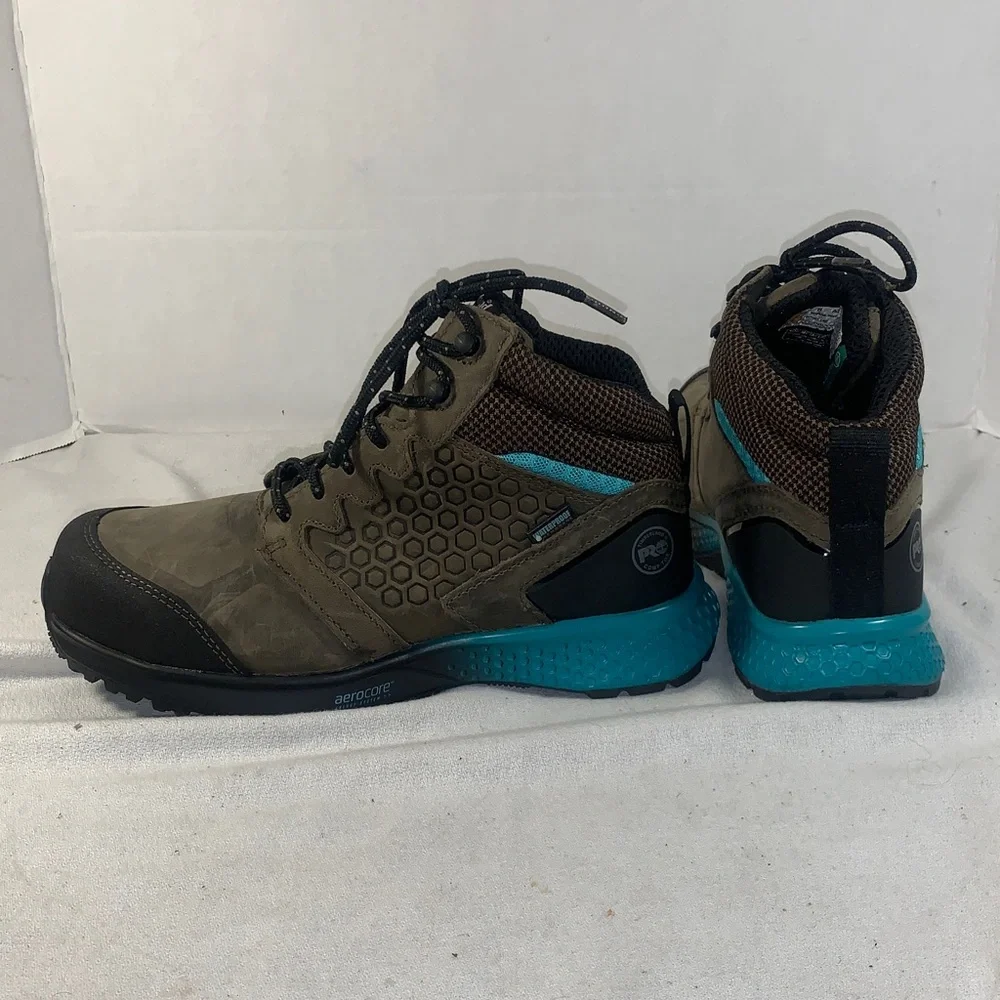 Timberland Pro Women’s Aero CorrBrown and Teal Boots